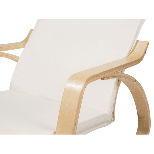 Poltrona de Baloiço WESTON Tecido Creme claro