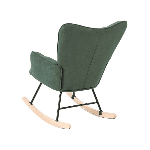 Poltrona de Baloiço OULU Tecido Verde esmeralda Poltrona de Baloiço OULU Tecido Verde esmeralda