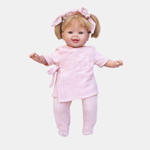 Boneca de rabo de porco Emma BOBBLE rosa 42 cm