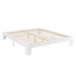 Cama Doble Raisio con Somier Capacidad máx 150 kg pino 164x204 Cama Doble Raisio con Somier Capacidad máx 150 kg pino 164x204 Blanco/ Beige