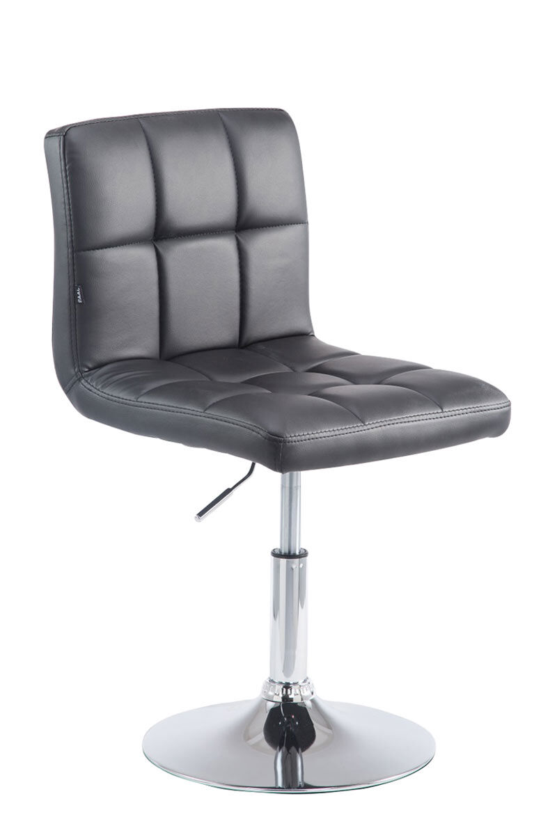 Taburete bajo palma v2 simil cuero negro 49x44x74 cm