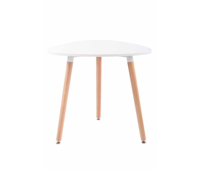 Mesita de Café Abenra Madera Blanco Ø 80 cm