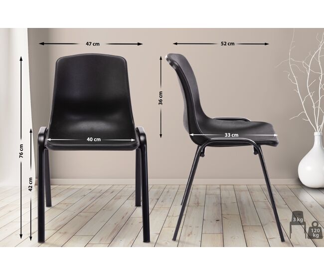 Silla de comedor - Nowra - Plástico
