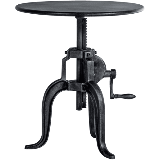 Mesa Auxiliar Marcos 50 cm Metal Plateado antiguo Ø 50 cm