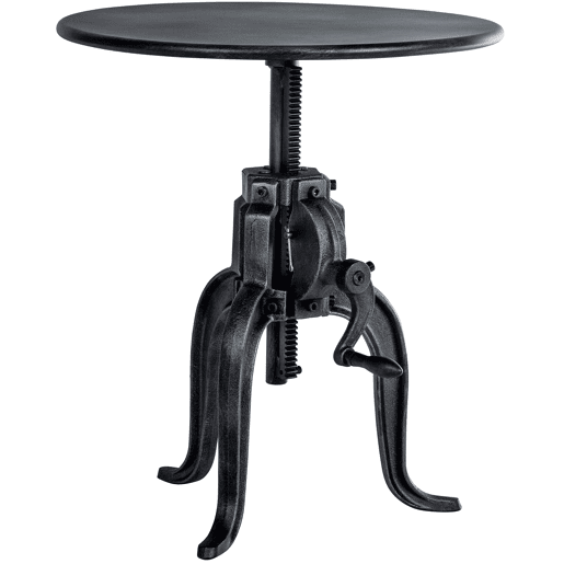 Mesa Auxiliar Marcos 50 cm Metal Plateado antiguo Ø 50 cm
