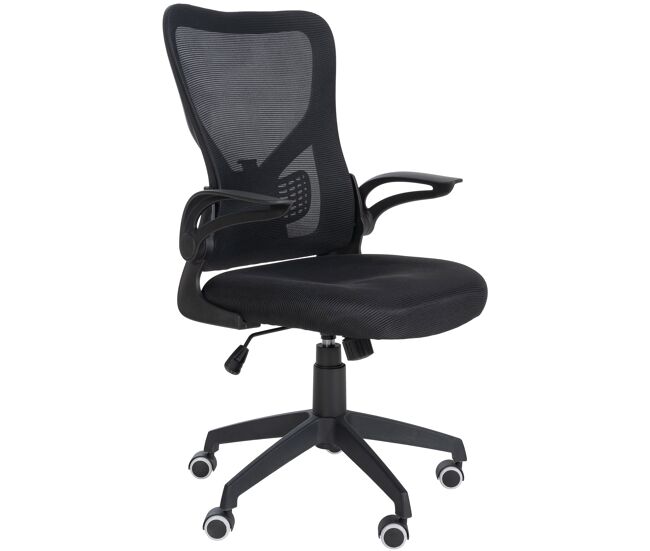 Silla de oficina hudson tela negro 61x54x99 cm