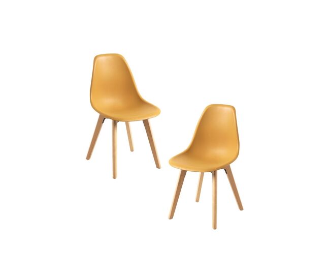 Pack 2 sillas kelen - mostaza
