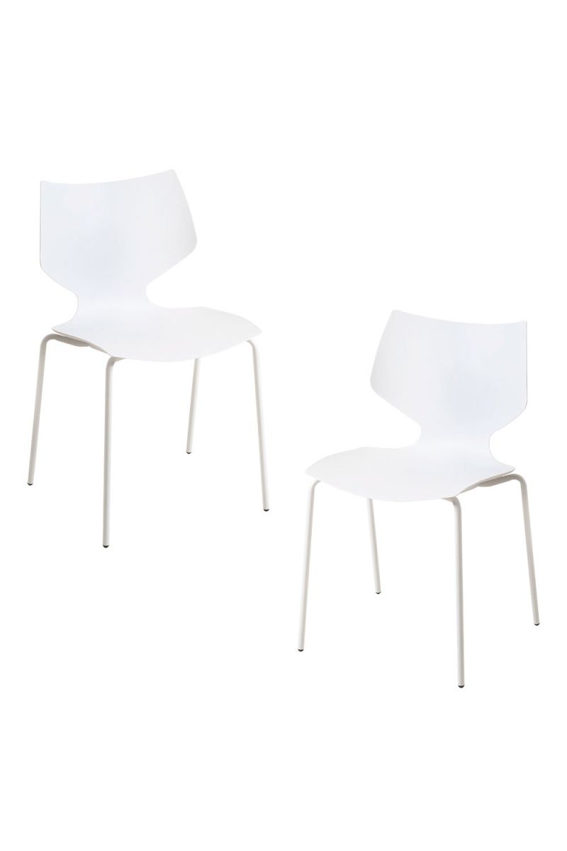 Pack 2 sillas plecy - blanco