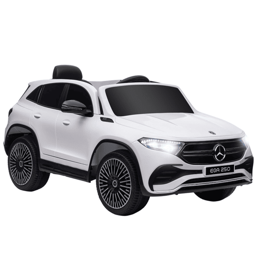 HOMCOM Carro Elétrico para Crianças Mercedes-Benz EQA Carro a Bateria 12V com Controlo Remoto Música Buzina Velocidade 3-8 kmh para Crianças 3-8 Anos 111,5x69x52,5 cm Branco HOMCOM Carro Elétrico para Crianças Mercedes-Benz EQA Carro a Bateria 12V com Controlo Remoto Música Buzina Velocidade 3-8 kmh para Crianças 3-8 Anos 111,5x69x52,5 cm Branco