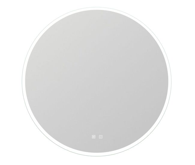 Espejo redondo de baño led 70cm + antivaho + brillo ajustable