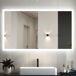 Espejo de baño LED + antivaho + interruptor táctil 70x120 Espejo de baño LED + antivaho + interruptor táctil 70x120 Blanco