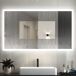 Espejo de baño LED + antivaho + interruptor táctil 70x120 Espejo de baño LED + antivaho + interruptor táctil 70x120 Blanco