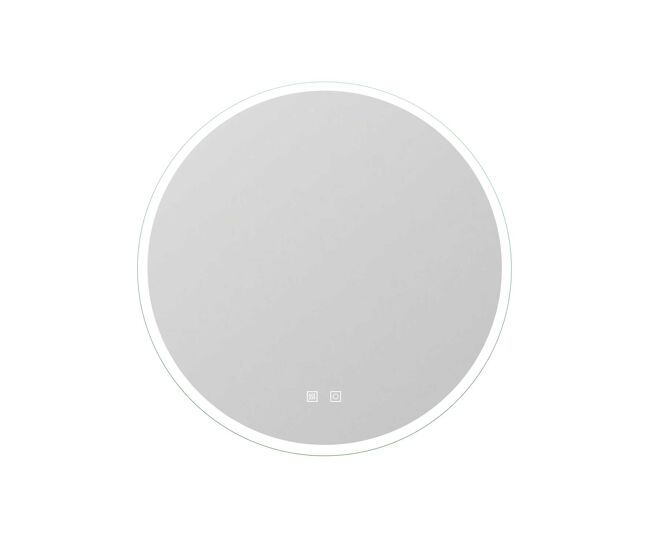 Espejo redondo de baño led 60cm + antivaho + brillo ajustable