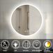 Espejo redondo de baño LED + antivaho + brillo ajustable 80x80 Espejo redondo de baño LED + antivaho + brillo ajustable 80x80 Natural