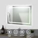 Espejo de baño LED sin cobre+antivaho+interruptor táctil 60x80 Espejo de baño LED sin cobre+antivaho+interruptor táctil 60x80 Blanco