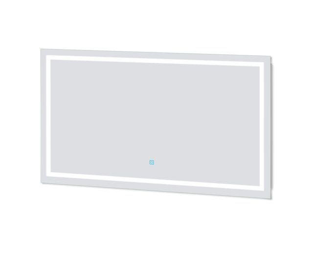 Espejo de baño led sin cobre 120×80cm+antivaho+interruptor táctil