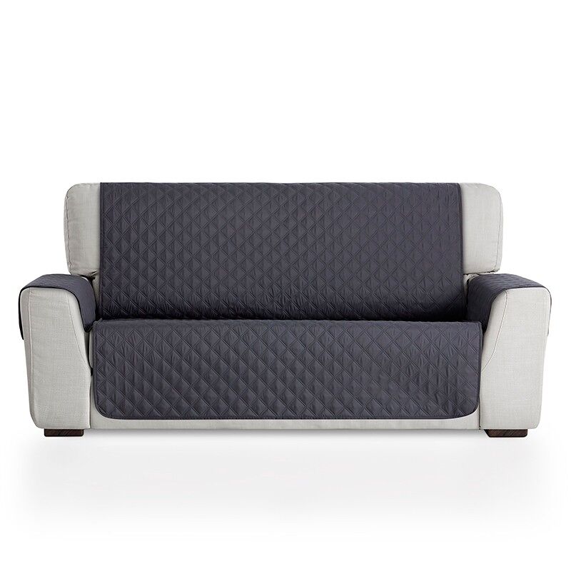 MAXIFUNDAS- Cubre Sofá Acolchado Reversible MAUI. Cubre sofá 2 Plazas Marrón / Beige