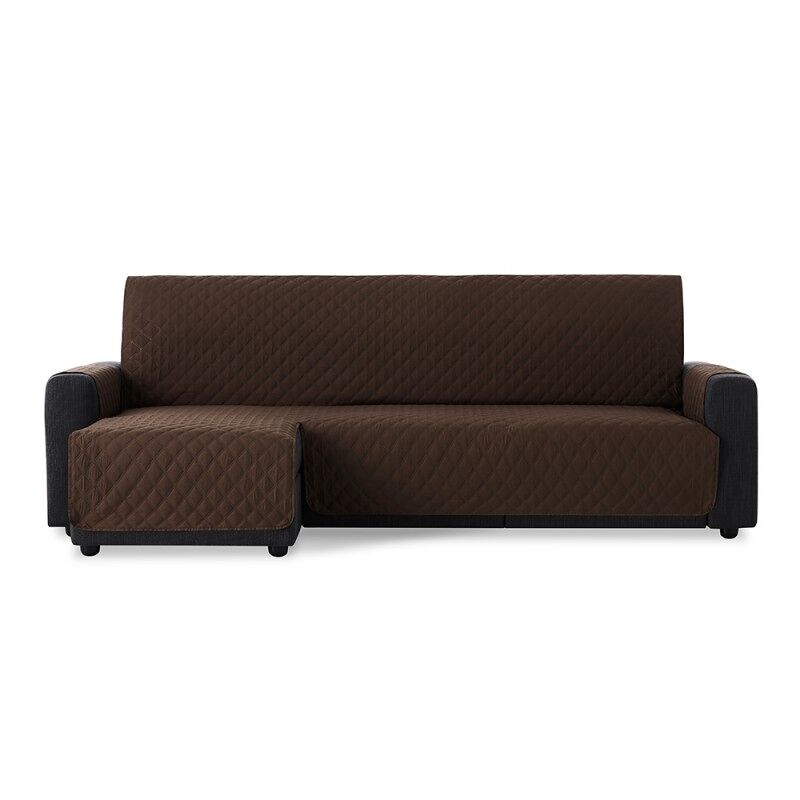 MAXIFUNDAS- Cubre Sofá Chaise Longue Acolchado MAUI. Cubre chaise longue Brazo izquierdo 200 cm Gris