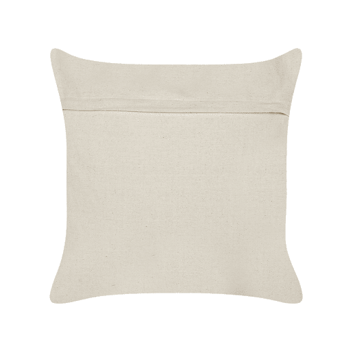 Conjunto de 2 almofadas decorativas ALOCASIA Algodão 45 x 45 cm Creme Padrão geométrico