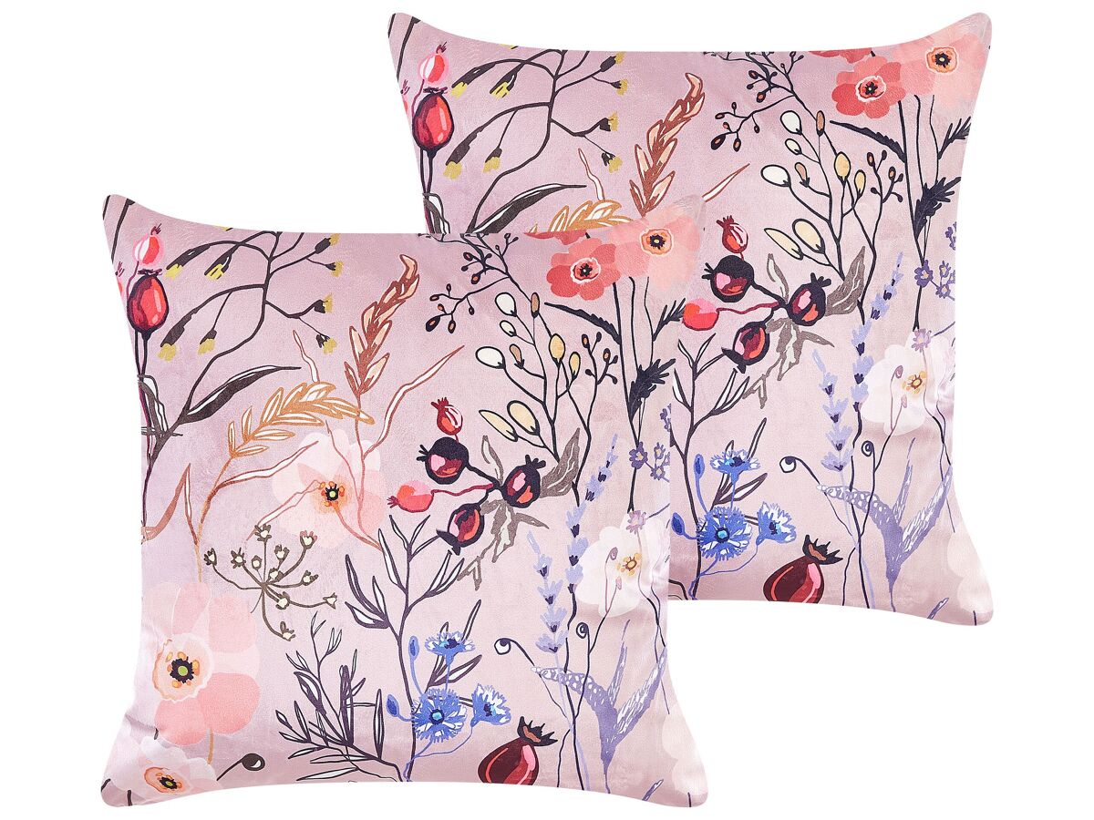 Beliani Cojín decorativo ANEMONES