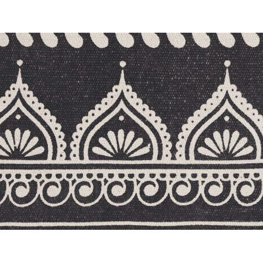 Conjunto de 2 almofadas decorativas ATABAGI Algodão 45 x 45 cm Preto Padrão oriental