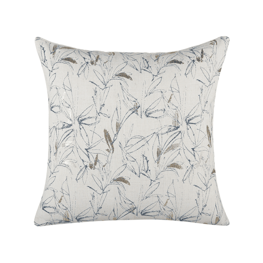 Conjunto de 2 almofadas decorativas ARBOR 45 x 45 cm Creme Padrão floral