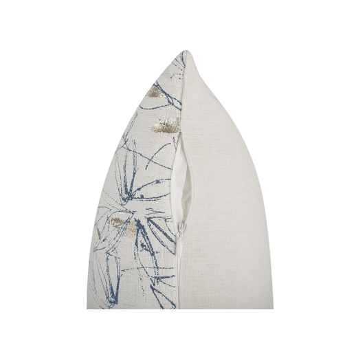 Conjunto de 2 almofadas decorativas ARBOR 45 x 45 cm Creme Padrão floral