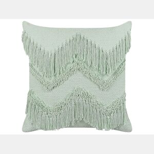 Almofada decorativa BACOPA Algodão 45 x 45 cm Verde Padrão chevrón