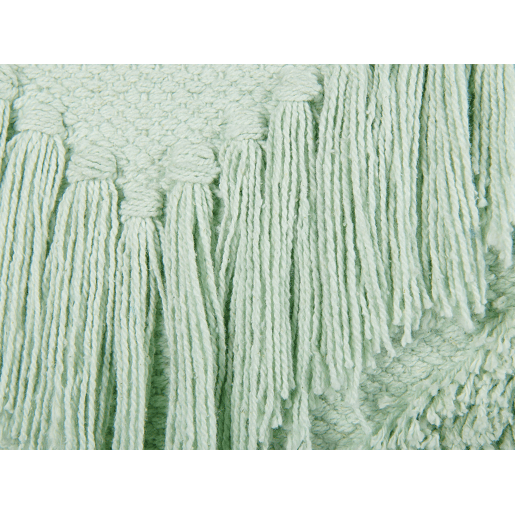 Almofada decorativa BACOPA Algodão 45 x 45 cm Verde Padrão chevrón