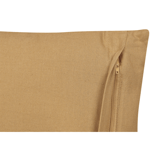 Conjunto de 2 almofadas decorativas BANYAN Algodão 45 x 45 cm Cor de areia Padrão geométrico