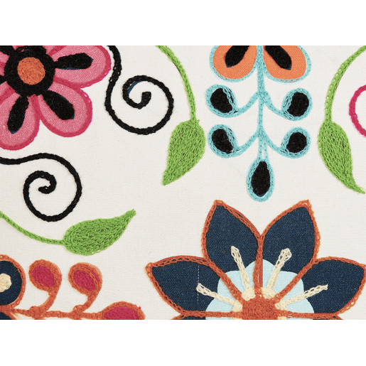 Almofada decorativa BAHRAICH Algodão 50 x 50 cm Multicolor Padrão floral