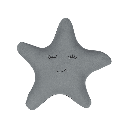 Conjunto de 2 almofadas decorativas BHOPAL Algodão 40 x 40 cm Cinzento Estrela