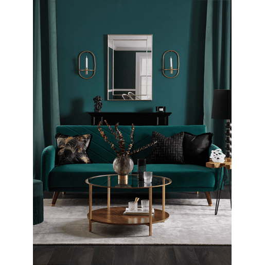 Conjunto de 2 almofadas decorativas BELLFLOWER 45 x 45 cm Preto Padrão geométrico