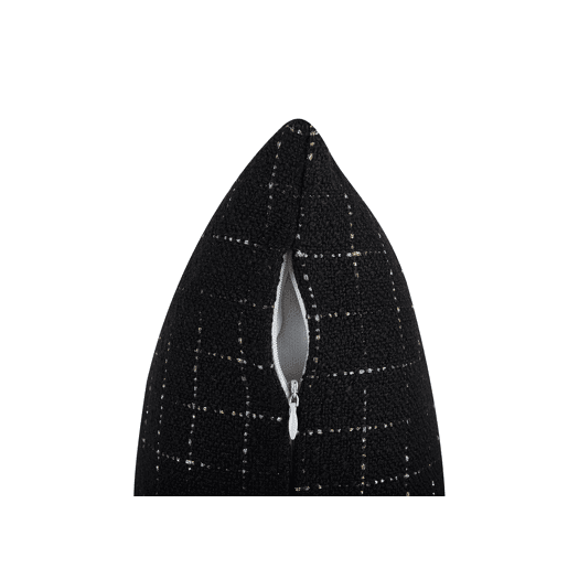 Conjunto de 2 almofadas decorativas BELLFLOWER 45 x 45 cm Preto Padrão geométrico