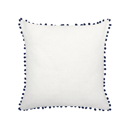 Conjunto de 2 almofadas decorativas DANDELION 45 x 45 cm Azul escuro Padrão de plantas