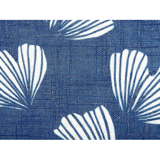Conjunto de 2 almofadas decorativas DANDELION 45 x 45 cm Azul escuro Padrão de plantas