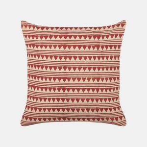 Almofada decorativa DEGLUPTA Algodão 45 x 45 cm Vermelho Padrão chevrón