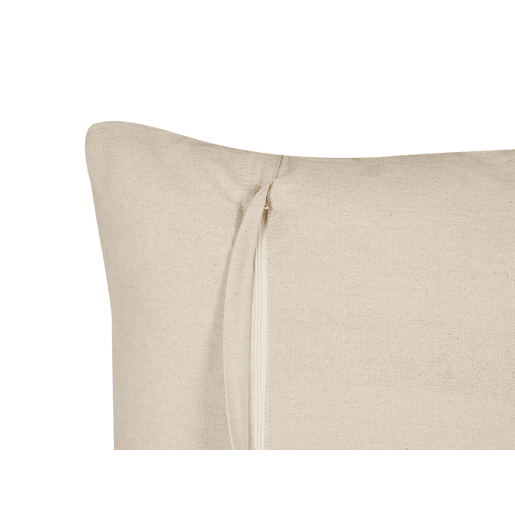 Conjunto de 2 almofadas decorativas CATALPA Algodão 45 x 45 cm Branco Padrão geométrico