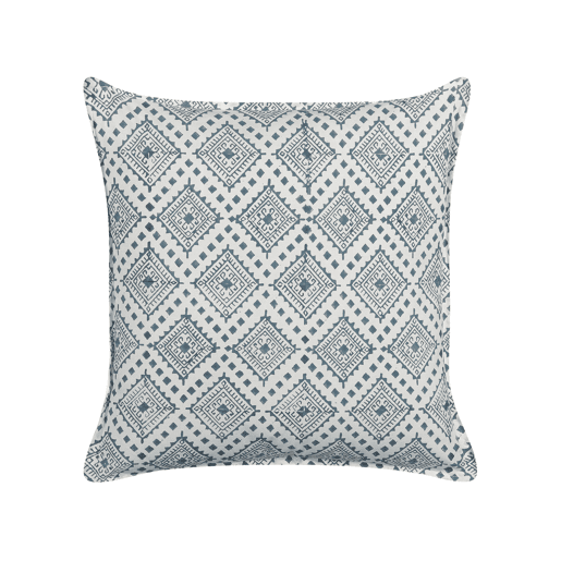Almofada decorativa CORDATA Algodão 45 x 45 cm Azul Padrão oriental