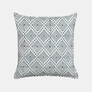 Almofada decorativa CORDATA Algodão 45 x 45 cm Azul Padrão oriental
