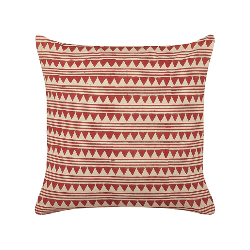 Conjunto de 2 almofadas decorativas DEGLUPTA Algodão 45 x 45 cm Vermelho Padrão chevrón