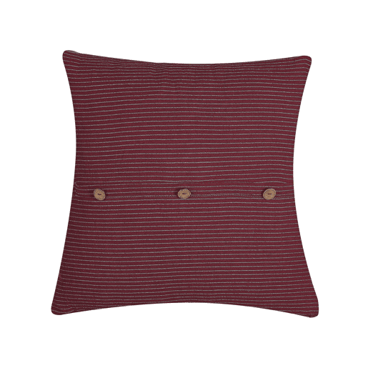 Conjunto de 2 almofadas decorativas CAMPANULA 43 x 43 cm Vermelho Sólido