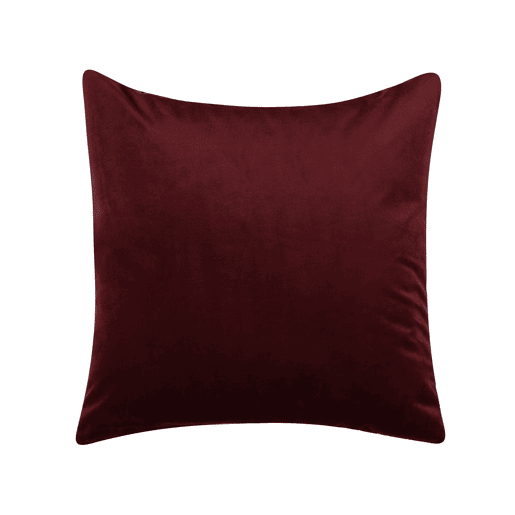 Conjunto de 2 almofadas decorativas CALLA Veludo 45 x 45 cm Vermelho Padrão de plantas