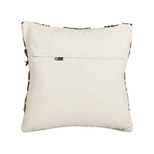 Almofada decorativa CHITTOOR Algodão 50 x 50 cm Preto Padrão geométrico