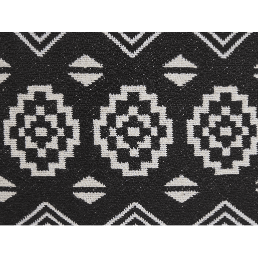 Conjunto de 2 almofadas decorativas CARDAK Algodão 45 x 45 cm PretoBranco Padrão geométrico