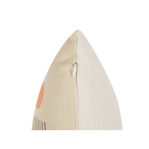 Conjunto de 2 almofadas decorativas CALIBRACHOA 45 x 45 cm Branco Padrão geométrico