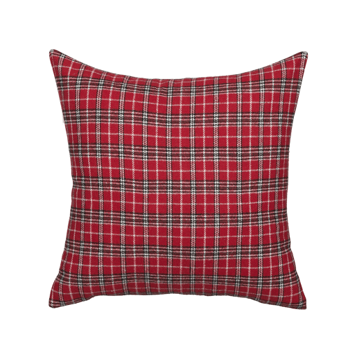 Conjunto de 2 almofadas decorativas COMET 45 x 45 cm Vermelho escuro Padrão natalicio
