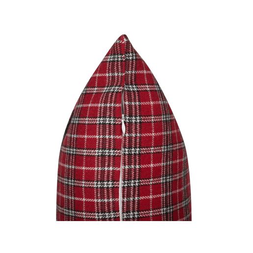 Conjunto de 2 almofadas decorativas COMET 45 x 45 cm Vermelho escuro Padrão natalicio