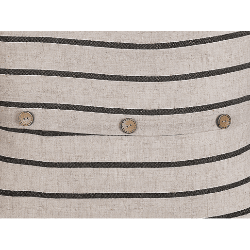 Conjunto de 2 almofadas decorativas CYNARA Algodão 43 x 43 cm Creme Às riscas
