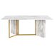 Beliani Mesa de comedor CALCIO Beliani Mesa de comedor CALCIO Blanco